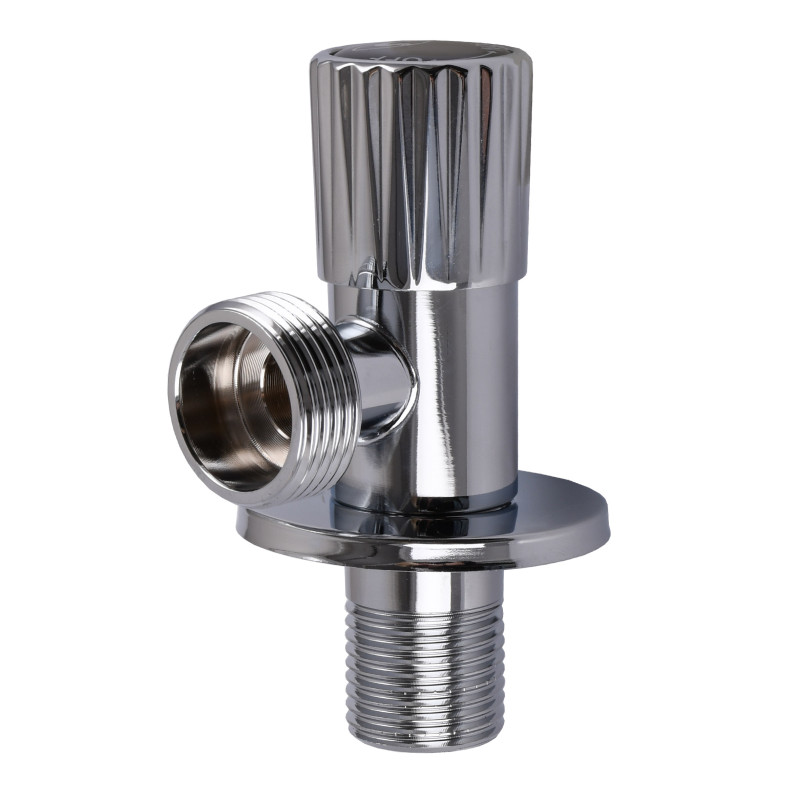 Кран угловой SOLOMON EXCLUSIVE 989 1/2"X3/4" CHROM, керамика 