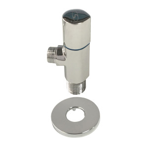 Кран полувращающийся SOLOMON 9082 1/2”x3/8” угловой с цангой 