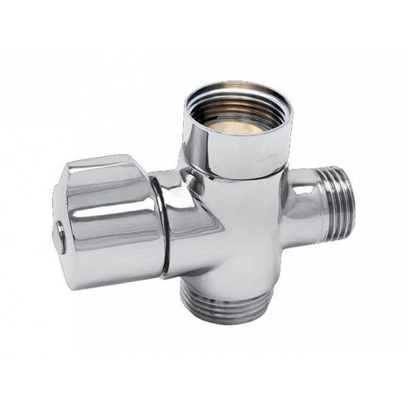 Кран переключатель Globus Lux NMV-14 "Утро" латунный, евро в блистере