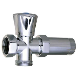 Кран вентильний Quality Professional NV-QP170 3/4″x3/4″x3/4″ для пральної машини з подовжувачем  