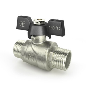 Кран шаровый НР-НР RAFTEC BLACK 3/4" DRB2121