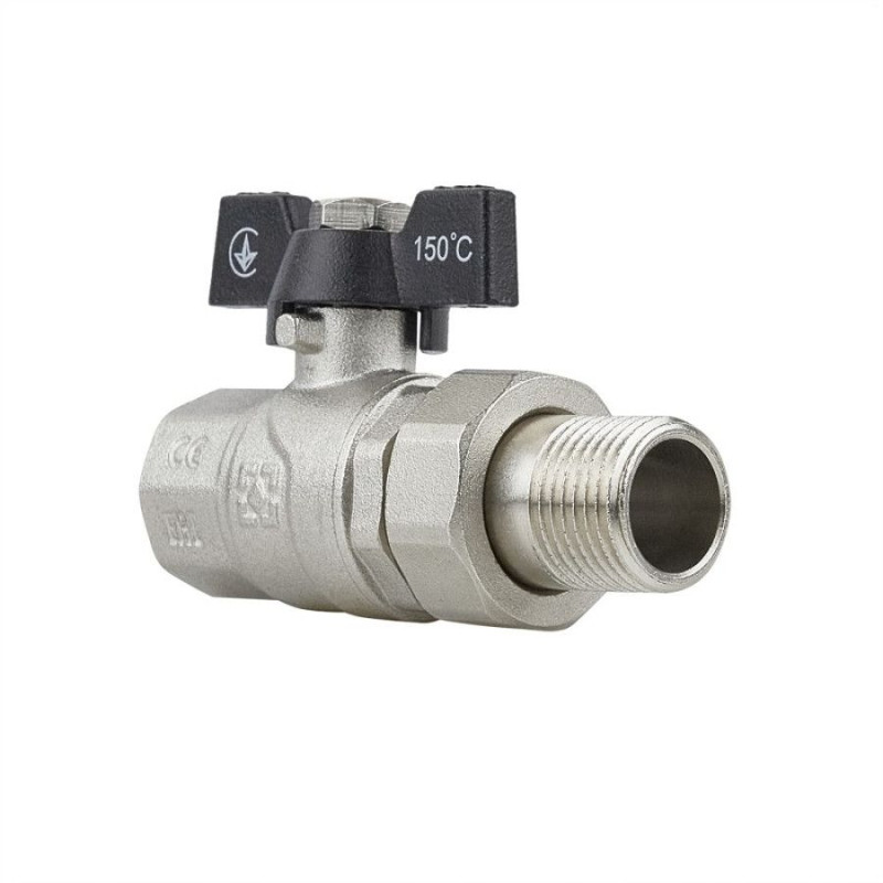 Кран кульовий з американкою RAFTEC BLACK 3/4" DRBS2