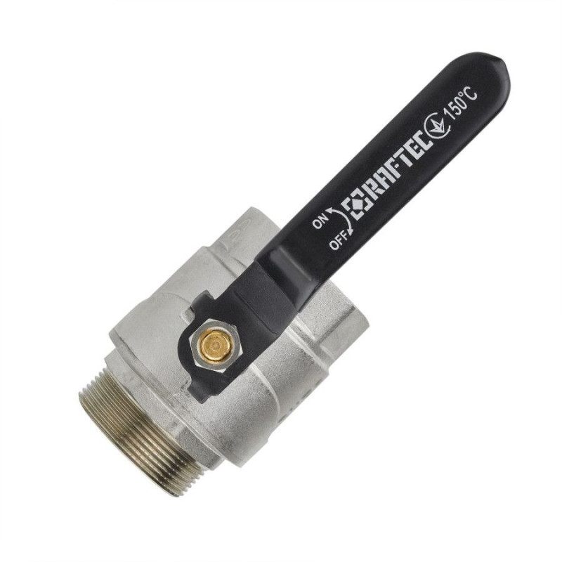 Кран кульовий НР-ВР RAFTEC BLACK 2" DRH61