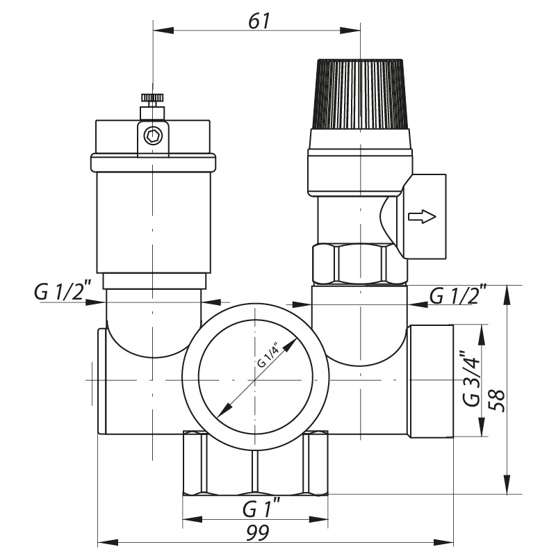 Группа безопасности Koer KR.104 1"