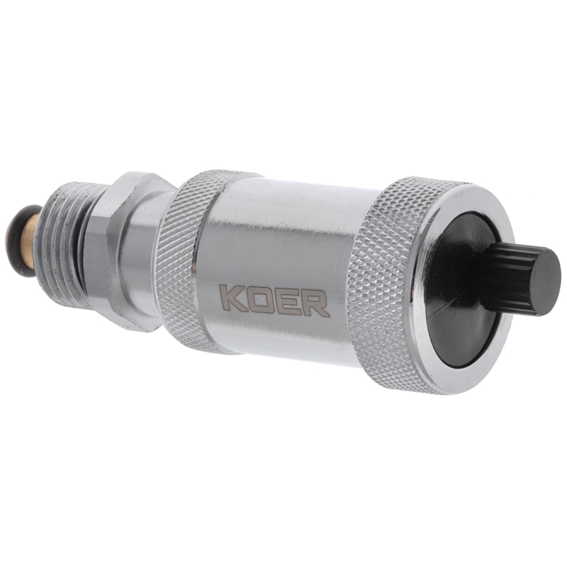 Повітровідвідник Koer KR.1254 1/2" автоматичний, прямий з зворотним клапаном  