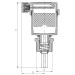 Повітровідвідник KOER KR.1246 - 1/2" автоматичний,  прямий із зворотним клапаном 