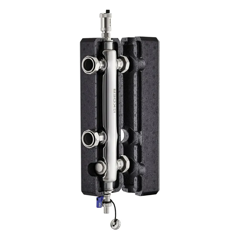 Гідрострілка KOER KR.S1033 2"/2" 1-1/4"НР SUS304 (з повітровідвідником та дренажним краном) 