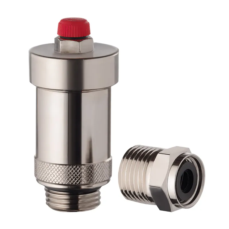 Повітровідвідник Koer KR.1244 1/2" автоматичний, прямий із зворотним клапаном  