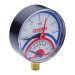 Термо-манометр радіальний KOER KM.801R (0-6 bar), D 80мм, 1/4''-1/2'' 