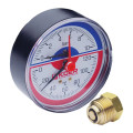 Термо-манометр аксіальний KOER KM.802A (0-10 bar), D 80мм, 1/4''-1/2'' 