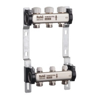 Колектор на 3 контури Roho R805-03 - 1" з термостатичними клапанами 