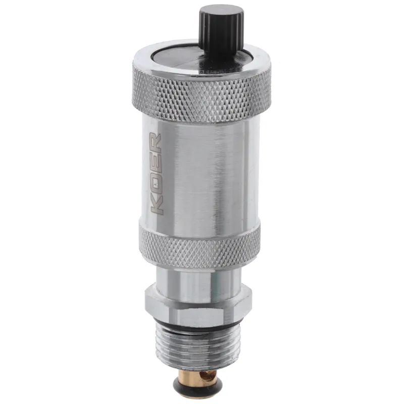 Повітровідвідник Koer KR.1254 1/2" автоматичний, прямий з зворотним клапаном  