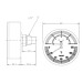 Термоманометр Cewal TRP 80 VI аксіальний 80 мм - 6 бар (1/2")