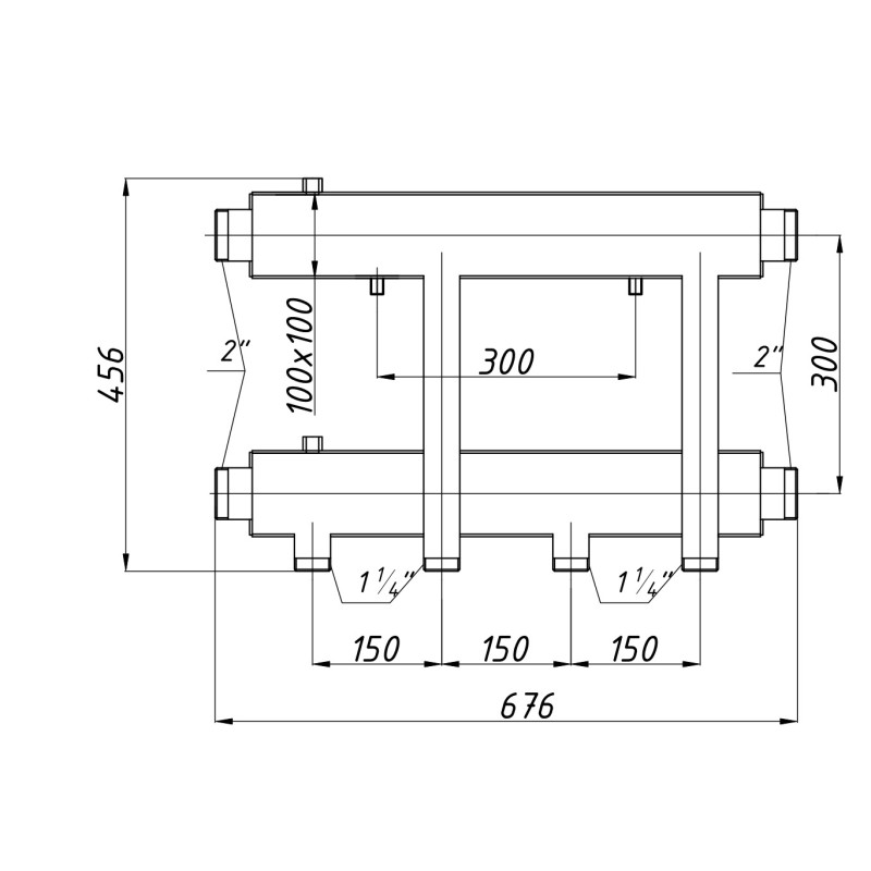 Розподільчий колектор К22Н150(300)  з ізоляцією
