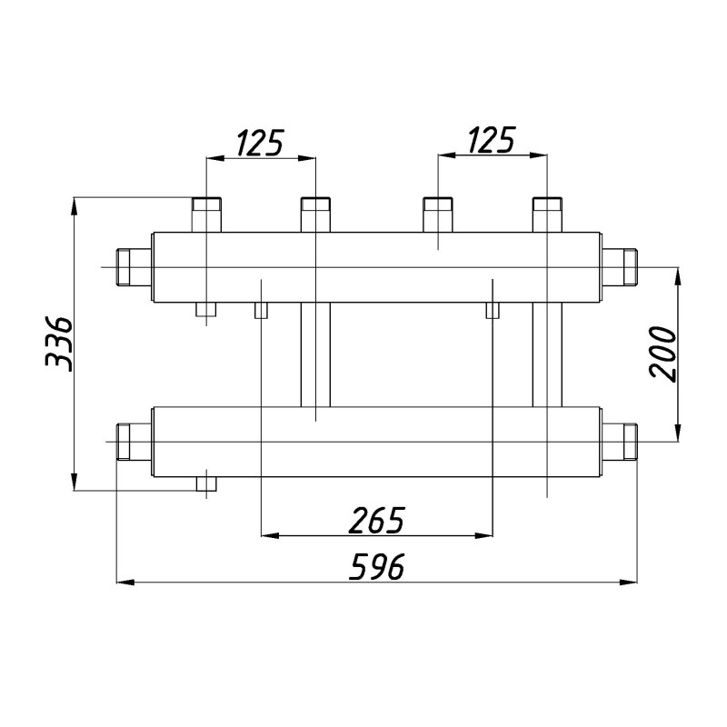 Розподільчий колектор К22В125(200)  з ізоляцією