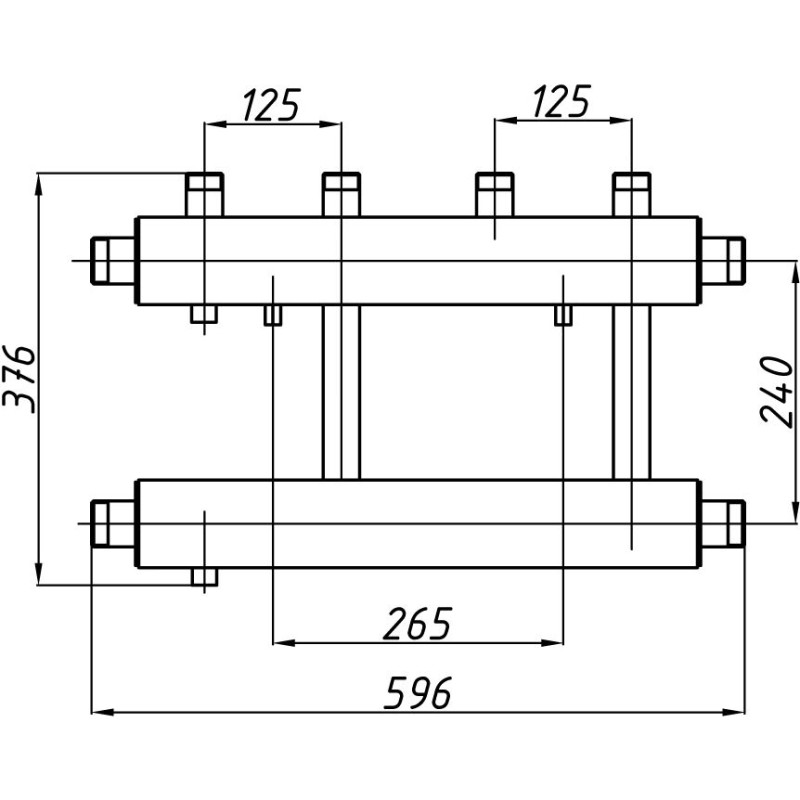 Розподільчий колектор К22В125(240) з ізоляцією