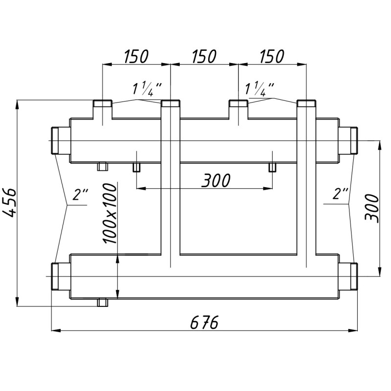 Розподільчий колектор К22В150(300)  з ізоляцією