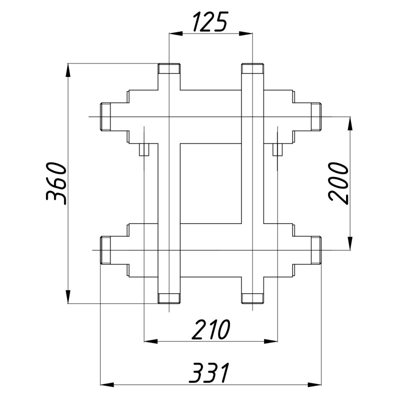Розподільчий колектор К22ВН125(200) з ізоляцією