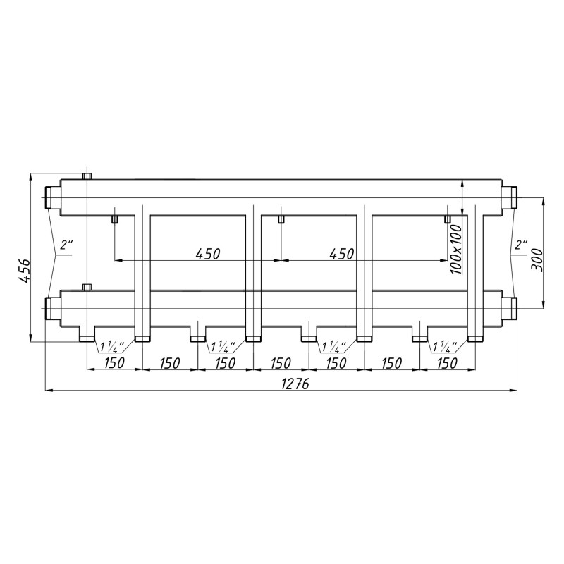 Розподільчий колектор К42Н150(300) з ізоляцією