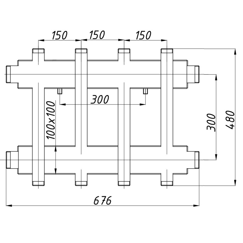 Розподільчий колектор К42ВН150(300) з ізоляцією