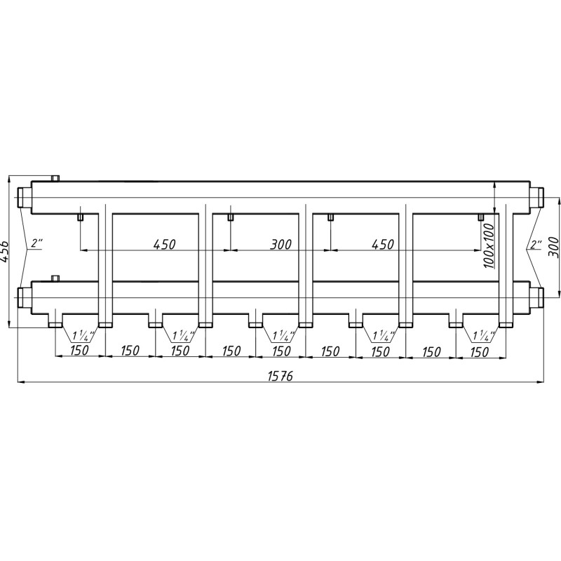 Распределительный коллектор К52Н150(300) с изоляцией