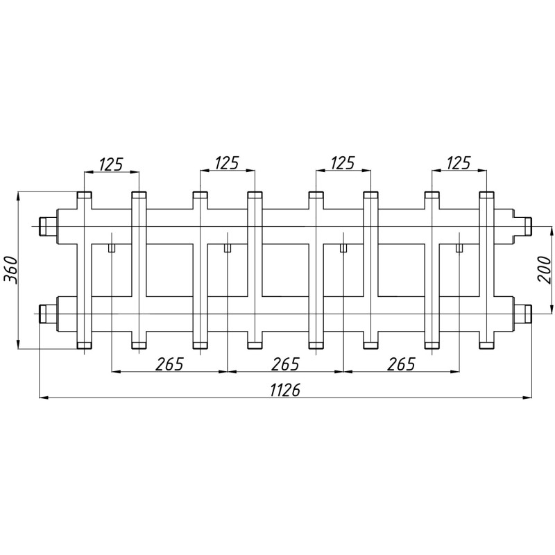 Розподільний колектор К82ВН25(200) з ізоляцією