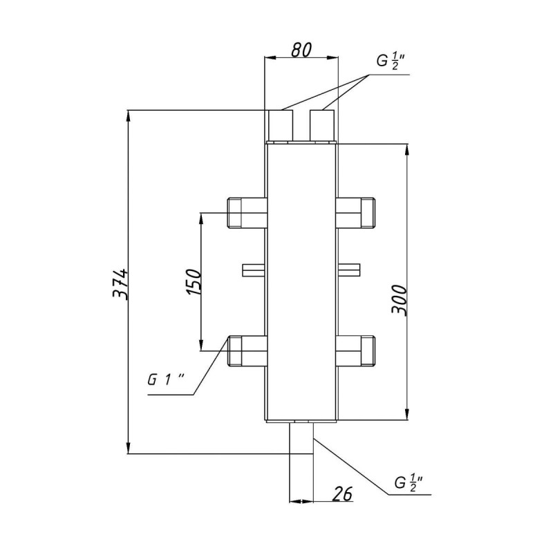 Гідрострілка TERMOJET ГС – 25 - 1" (в ізоляції)