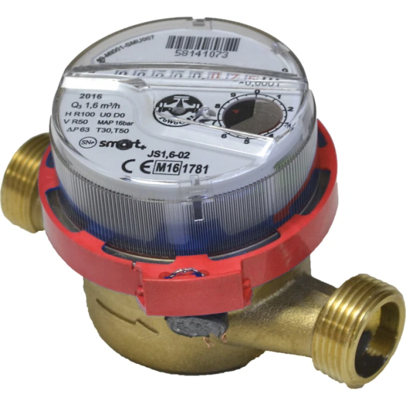 Счетчик для горячей воды Apator Powogaz JS-90-4,0 ГВ DN20 SMART C+
