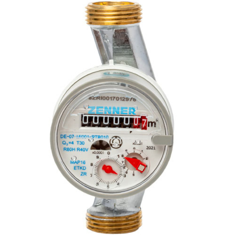 Счетчик горячей воды Zenner ETWD-N Ду 15