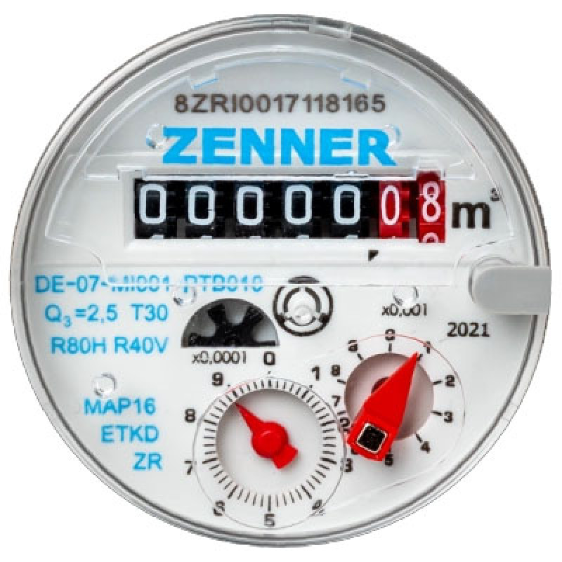 Счетчик холодной воды Zenner ETKD-N Ду 15