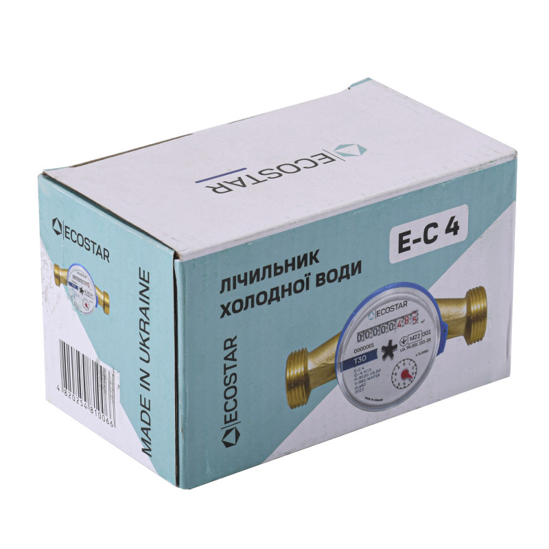 Счетчик холодной воды ECOSTAR DN20 3/4″ L110 E-C 4,0 (без штуцера)