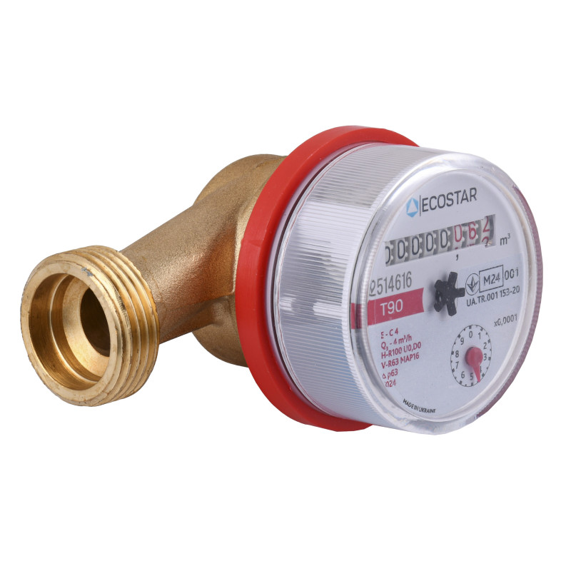 Счетчик горячей воды ECOSTAR DN20 3/4″ L110 E-C 4,0 (без штуцера)