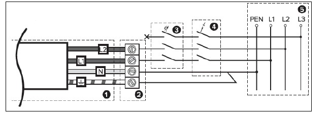 Схема підклчення Бойлер Drazice MX 2209 5,5/9 кВт
