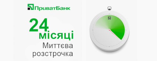 Миттева розстрочка - Приватбанк