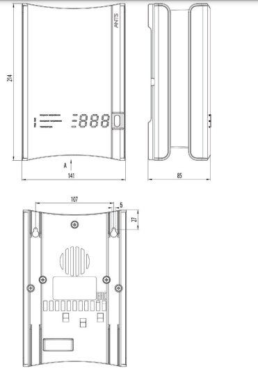 Размеры Стабилизатор напряжения Однофазный 0,44 кВт Элекс АНТС В 500 бытовой
