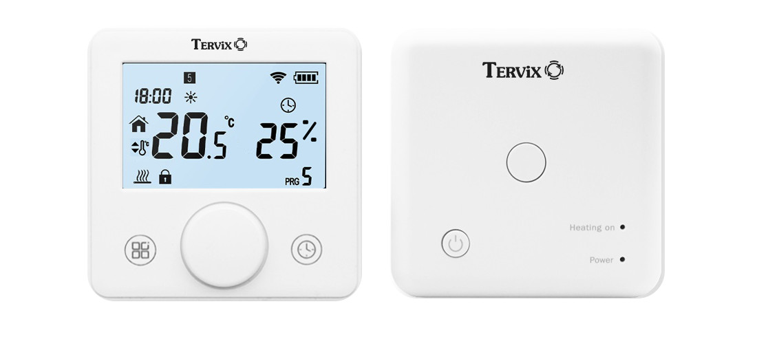 Безпровідний кімнатний термостат з WiFi управлінням Tervix Pro Line 118331 для котла зовнішній вигляд