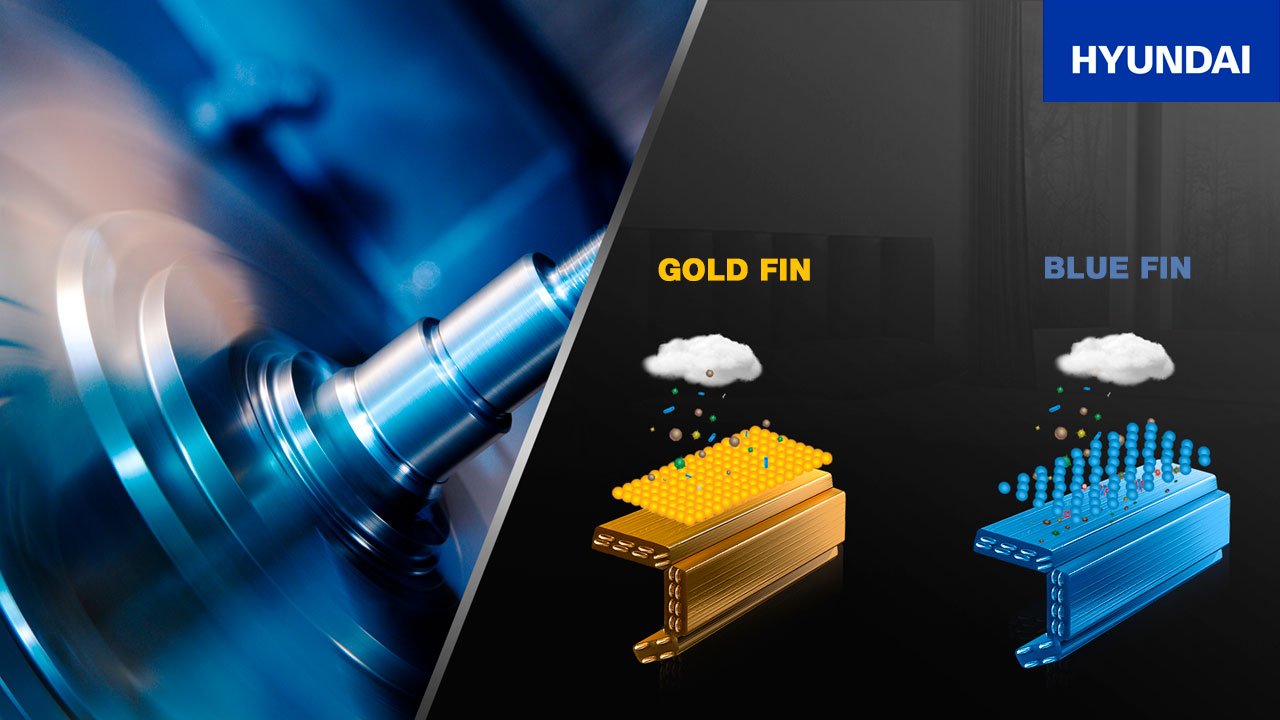 ПОКРИТТЯ GOLD FIN Інверторний кондиціонер Hyundai ARN07HSSUAWF1/ARU07HSSUAWF1 (20 кв.м)  