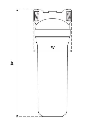 Розміри Фільтр із картриджем SVOD-AS ST400 1/2" 