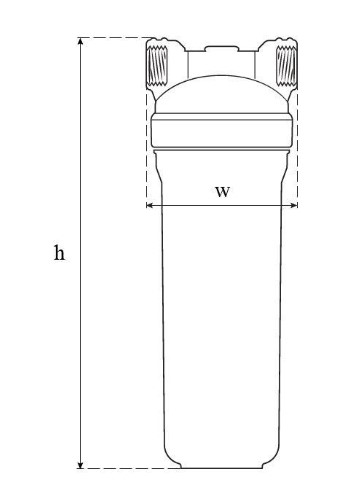 Розміри Фільтр із картриджем SVOD-AS ST400 3/4"  