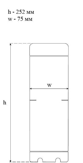 Размеры Картридж для фильтра SVOD-BLU (уголь)