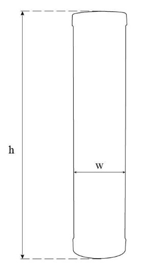 Розміри Картриджі для фільтру SVOD (знезалізнення 3_OFF_BB20) комплект 