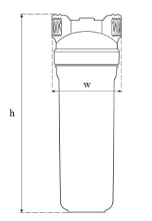 Розміри Магістральний фільтр SVOD 10" 1/2 для холодної води  