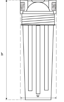 Розміри Магістральний фільтр SVOD ВВ20 для холодної води 