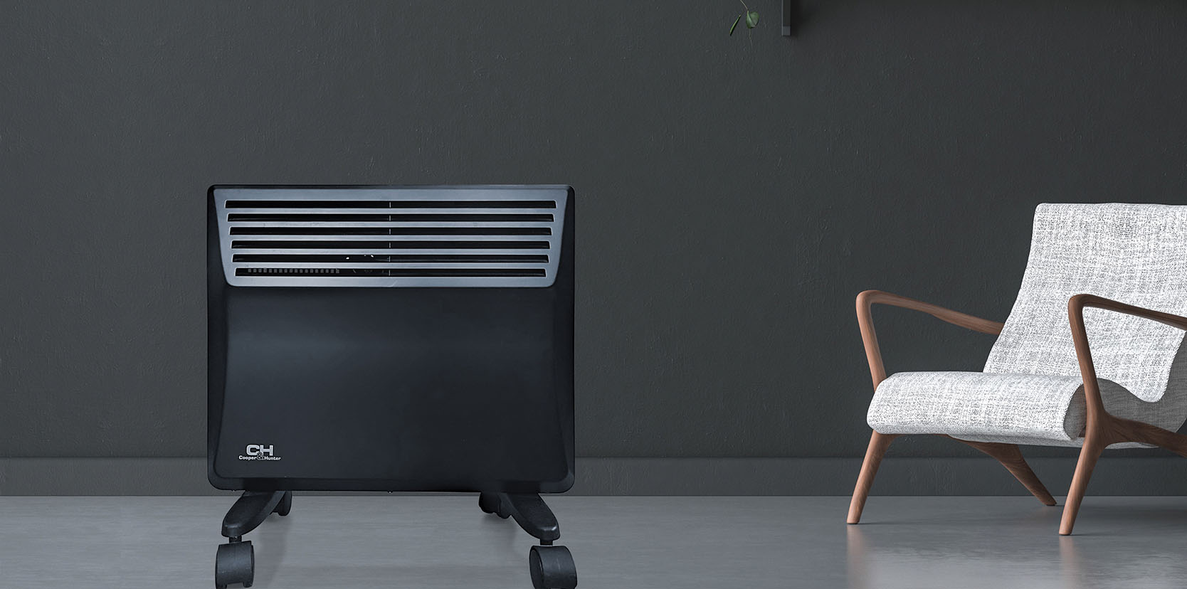 Дизайн Електричний обігрівач Сooper&Hunter  СH-1000 MD Domestic 1 кВт чорний 