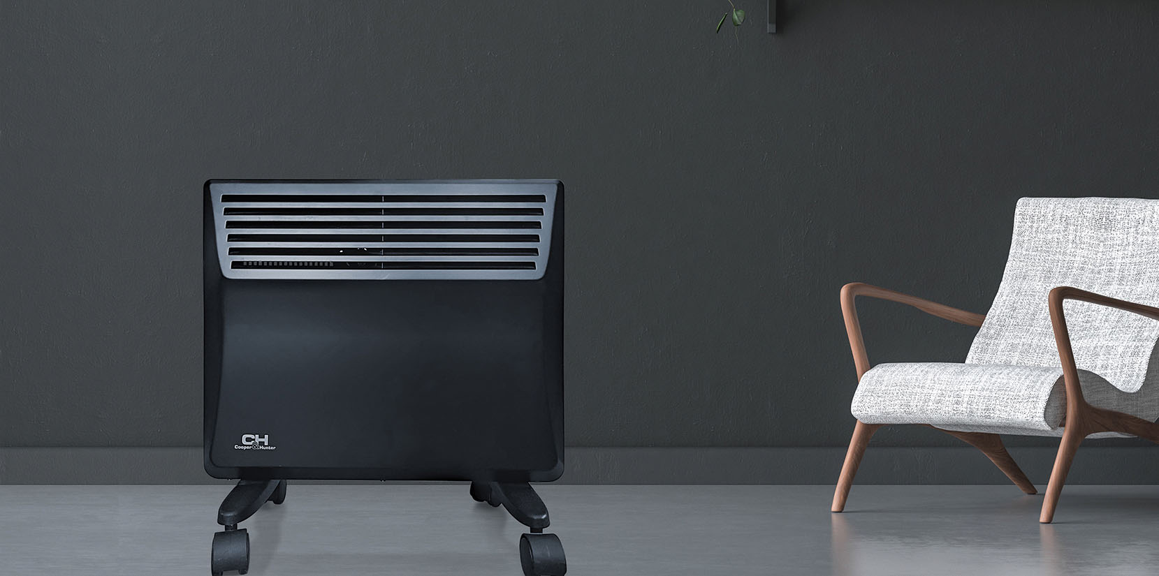 Дизайн Електричний обігрівач Сooper&Hunter CH-1500 ED Domestic 1,5 кВт чорний 