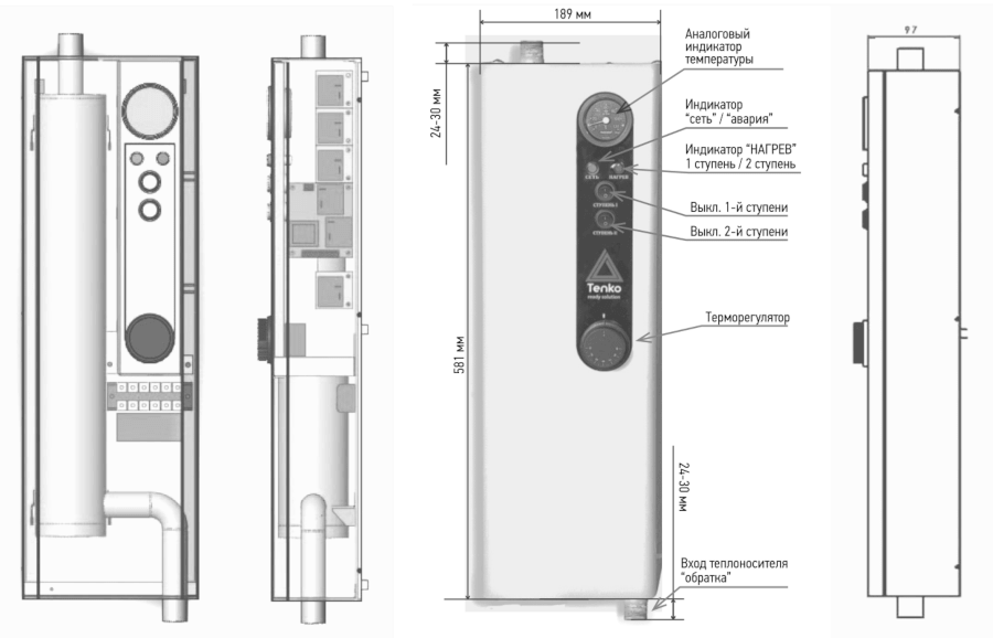 схема електрокотла Тенко Економ