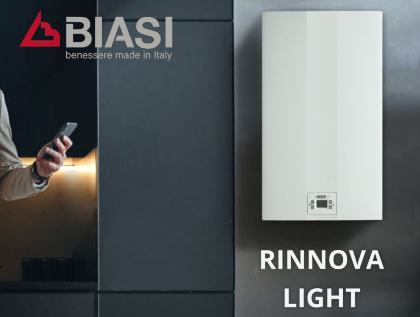 Газовий настінній турбо котел 24 кВт Biasi Rinnova Light