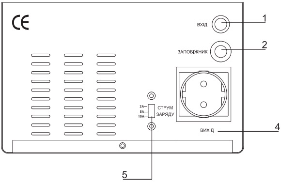 Панель підключення ДБЖ з правильною синусоїдою LogicPower LPA-W-PSW-500VA-350Вт-2A/5A/10A