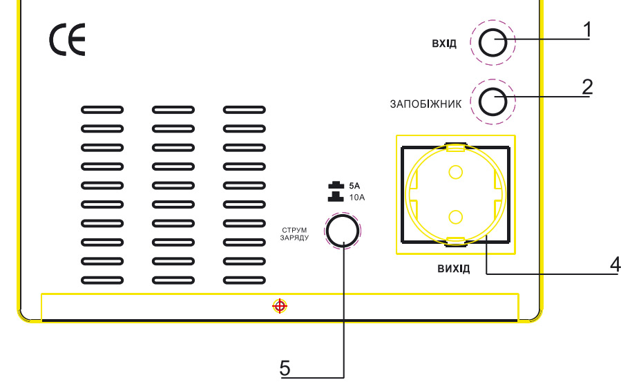 Панель підключення ДБЖ з правильною синусоїдою LogicPower LPY-W-PSW-800VA-560Вт-5A/15A