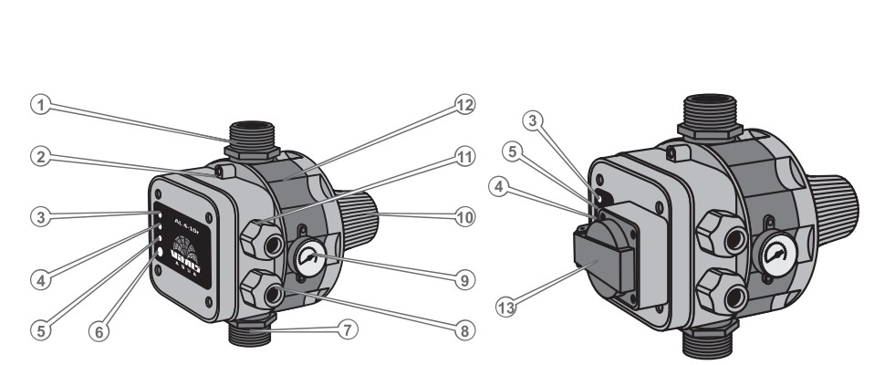 Контроллер давления Vitals aqua AM 4-10r